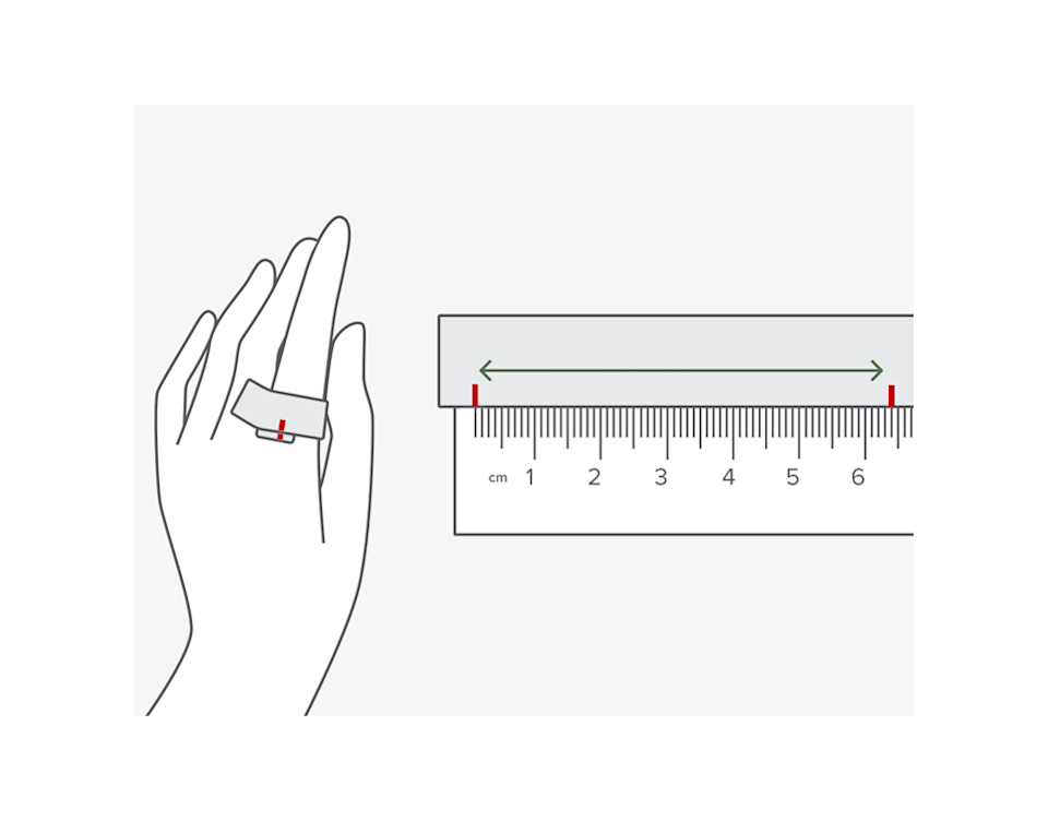 measure finger for ring Australian letter system